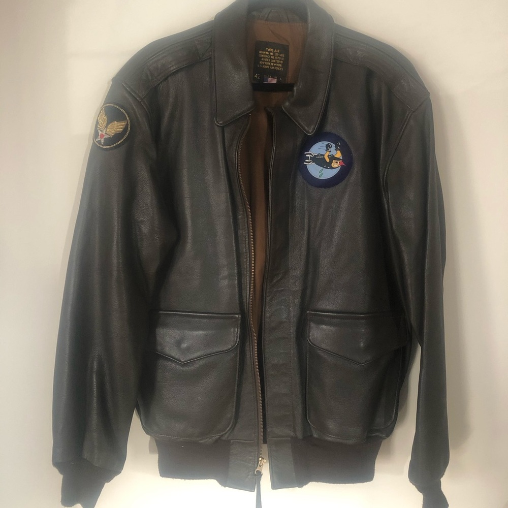 Vintage  Avirex Leather Flight Jacket large
